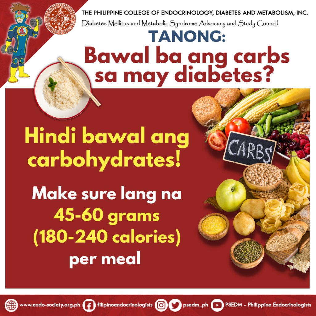 Diabetes Facts Carbohydrates Philippine College of Endocrinology