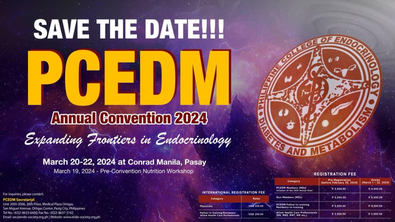2024 PCEDM Annual Convention Philippine College of Endocrinology